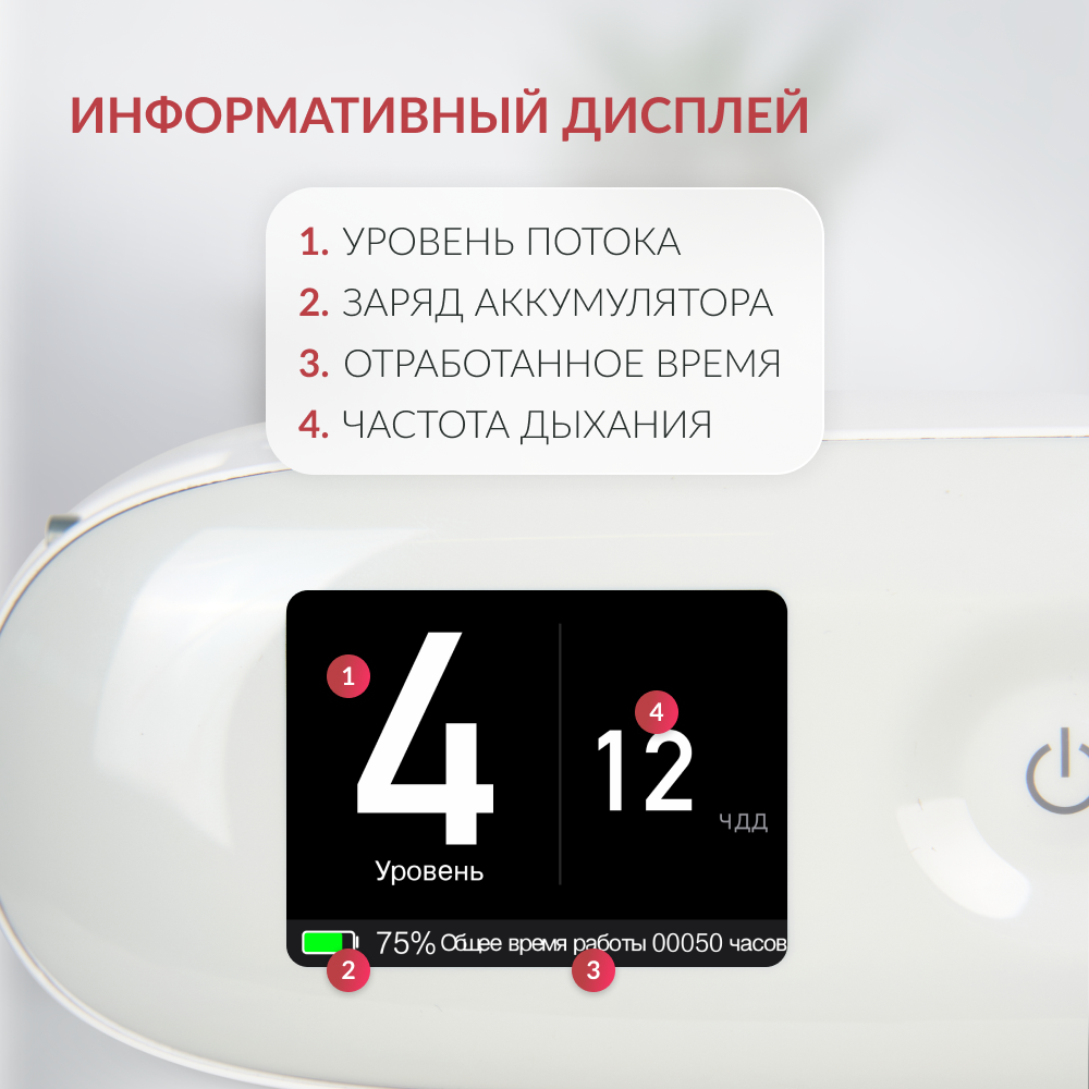 Концентратор кислорода Армед F1 <span>Портативный</span>